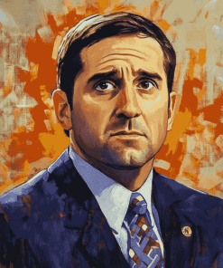 Aesthetic Michael Scott Pop Culture Diamond Painting