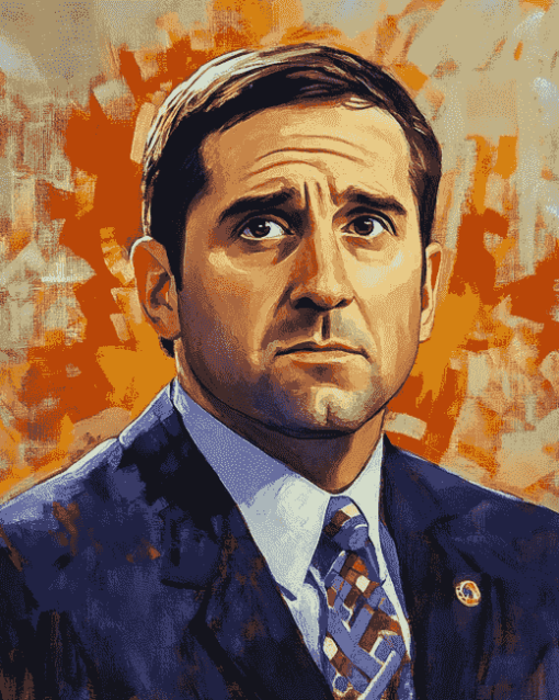 Aesthetic Michael Scott Pop Culture Diamond Painting