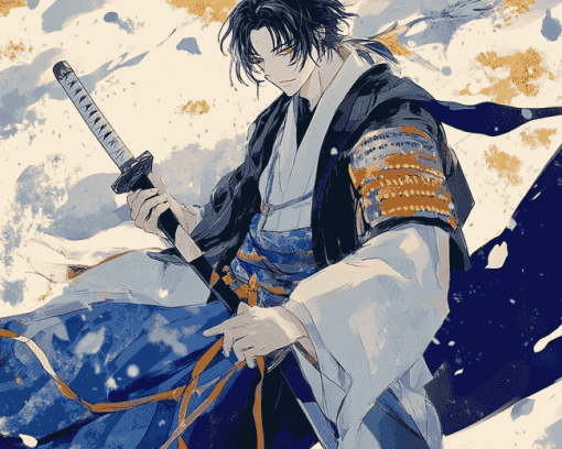 Aesthetic Mikazuki Munechika Anime Diamond Painting