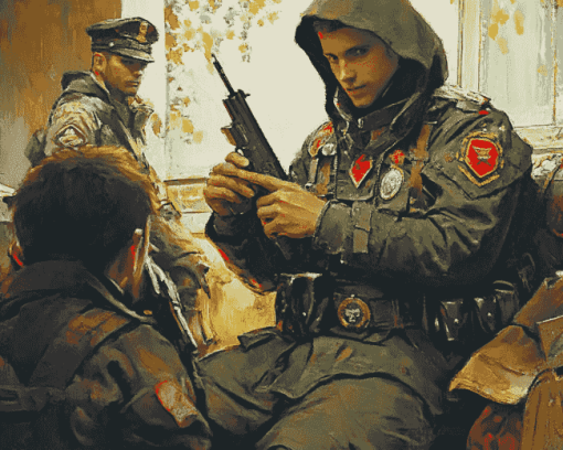 Aesthetic Military Scout Diamond Painting