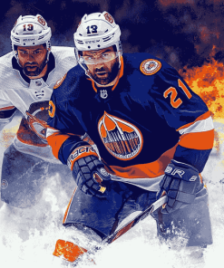 Aesthetic NY Islanders Ice Hockey Diamond Painting