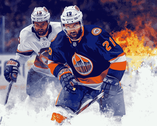 Aesthetic NY Islanders Ice Hockey Diamond Painting