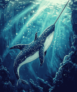 Aesthetic Narwhal Marine Diamond Painting