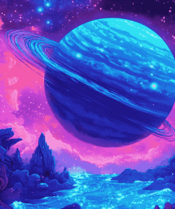 Aesthetic Neptune Space Diamond Painting