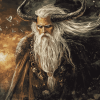 Aesthetic Odin Nordic Fantasy Diamond Painting