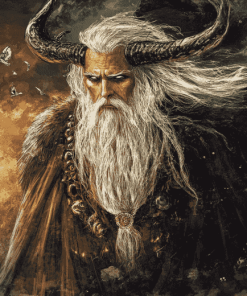 Aesthetic Odin Nordic Fantasy Diamond Painting