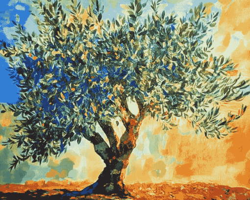 Aesthetic Olive Tree Diamond Painting