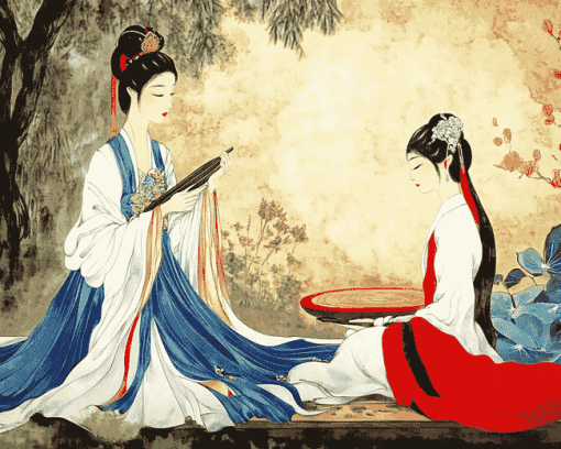 Aesthetic Oriental Diamond Painting