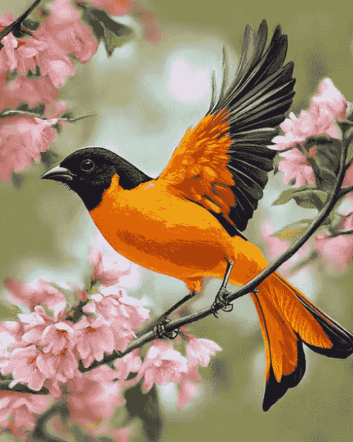 Aesthetic Orioles Birds Diamond Painting