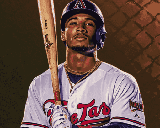 Aesthetic Ozzie Albies Baseball Diamond Painting