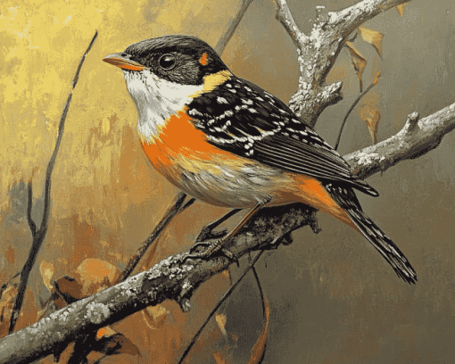 Aesthetic Pardalote Bird Diamond Painting