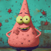 Aesthetic Patrick Star Animation Diamond Painting