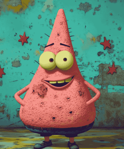 Aesthetic Patrick Star Animation Diamond Painting