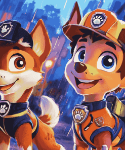 Aesthetic Paw Patrol Fantasy Diamond Painting