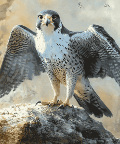 Aesthetic Peregrine Falcon Diamond Painting