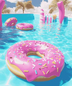 Aesthetic Pink Donut Diamond Painting