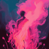 Aesthetic Pink Fire Diamond Painting