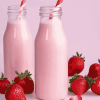 Aesthetic Pink Strawberry Milk Diamond Painting