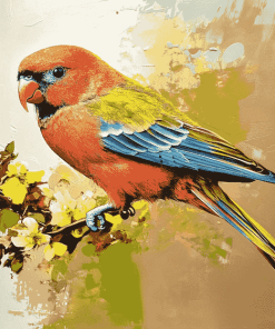 Aesthetic Pinsons Bird Diamond Painting