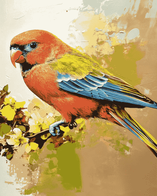 Aesthetic Pinsons Bird Diamond Painting