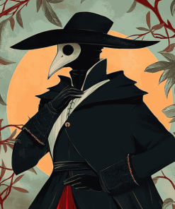 Aesthetic Plague Doctor Fantasy Diamond Painting