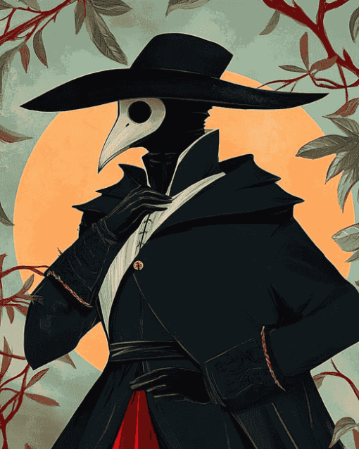 Aesthetic Plague Doctor Fantasy Diamond Painting