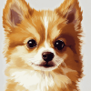 Aesthetic Pomchi Puppy Diamond Painting