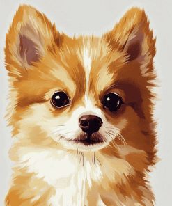 Aesthetic Pomchi Puppy Diamond Painting