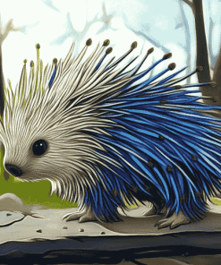 Aesthetic Porcupine Animation Diamond Painting