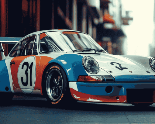 Aesthetic Porsche Race Diamond Painting