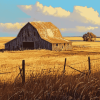 Aesthetic Prairie Barns Diamond Painting