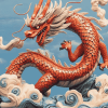 Aesthetic Red Dragon Art Diamond Painting