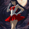 Aesthetic Sailor Mars Anime Diamond Painting