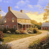 Aesthetic Saltbox House Diamond Painting