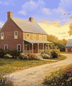 Aesthetic Saltbox House Diamond Painting