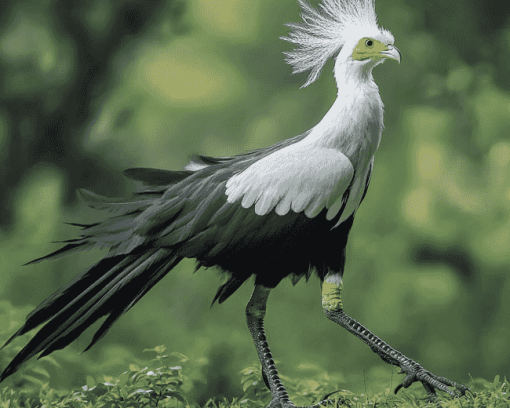 Aesthetic Secretarybird Diamond Painting