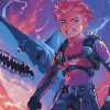 Aesthetic Shark Boy Anime Diamond Painting