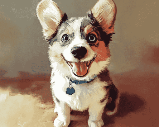 Aesthetic Siborgi Puppy Diamond Painting