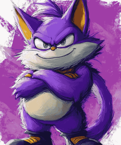 Aesthetic Sonic Big The Cat Diamond Painting