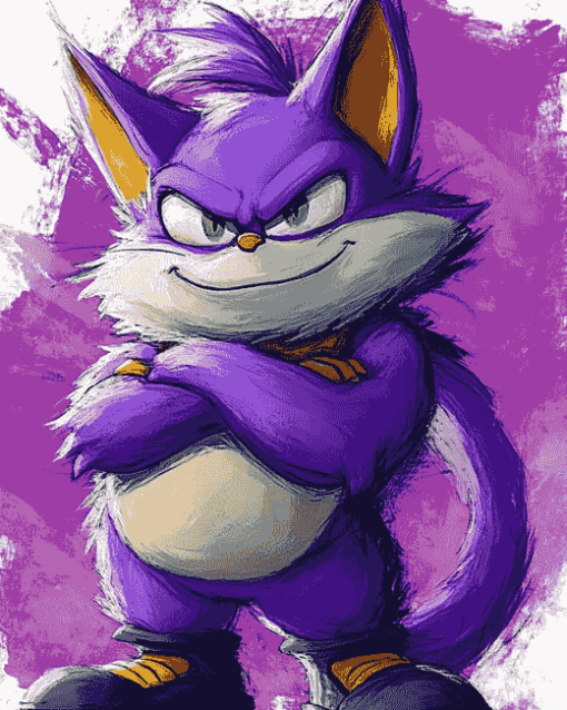 Aesthetic Sonic Big The Cat Diamond Painting