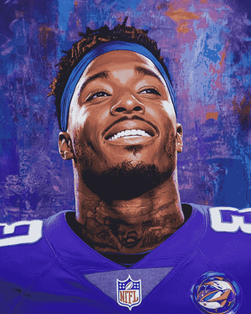 Aesthetic Stefon Diggs Sports Diamond Painting