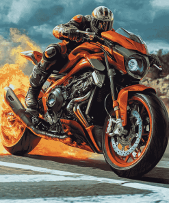 Aesthetic Streetfighter Motorbikes Diamond Painting