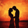 Aesthetic Sunset Romance Diamond Painting