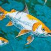 Aesthetic Tarpon Fish Diamond Painting