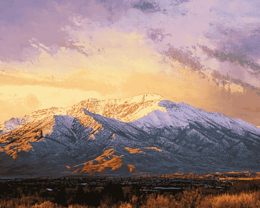 Aesthetic Timpanogos Landscape Diamond Painting