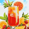 Aesthetic Tropical Juices Diamond Painting