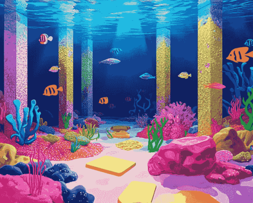 Aesthetic Underwater Adventure Diamond Painting