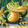 Aesthetic Vector the Crocodile Diamond Painting