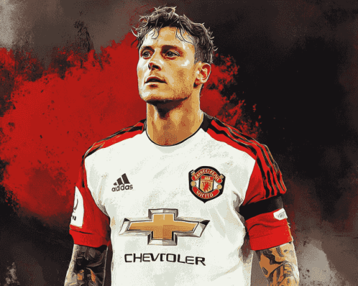 Aesthetic Victor Lindelof Sports Diamond Painting