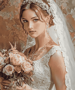 Aesthetic Vintage Bride Diamond Painting